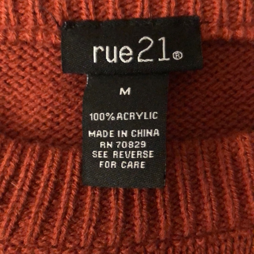 Rustic orange sweater - Picture 2 of 2